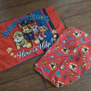 Paw Patrol Crib/Toddler Fitted Sheet & Pillowcase